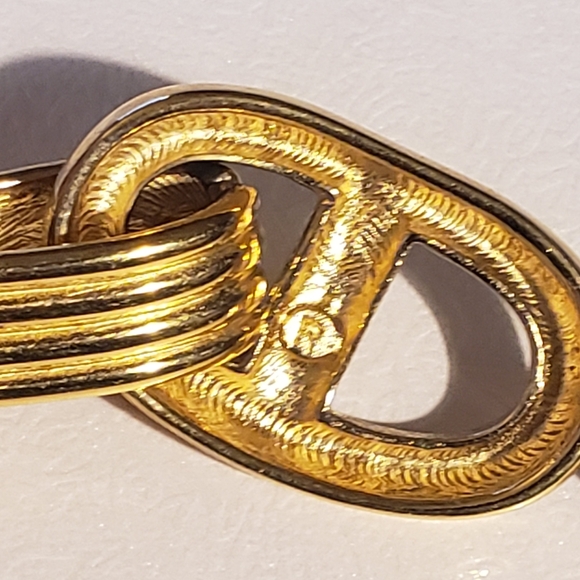 Givenchy Vintage Chunky Gold Plated Chain Link Necklace, Like New! - Picture 10 of 10